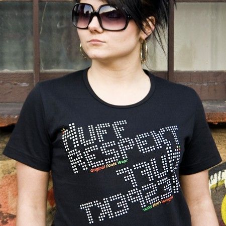 Dámske tričko čiernej Nuff Respekt Mirror 