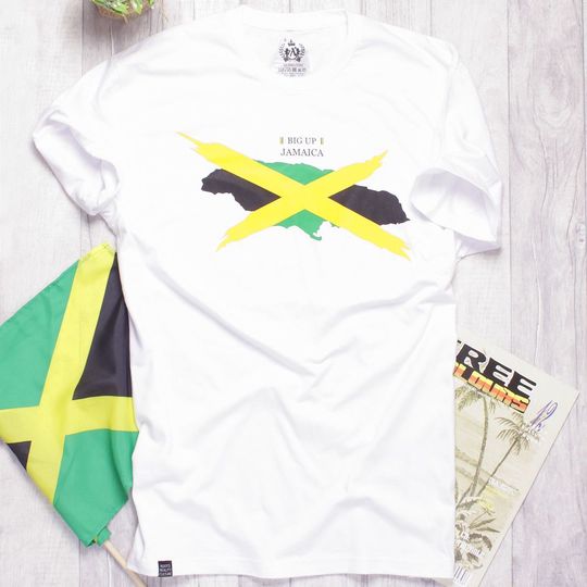 Tričko Big Up Jamaica | biele