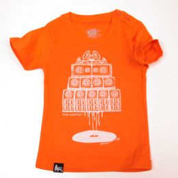 Detské tričko | Vinyl & Sound System - oranžové