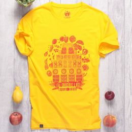 T-shirt Reggae Sound Ital Conscious and Wise | żółty