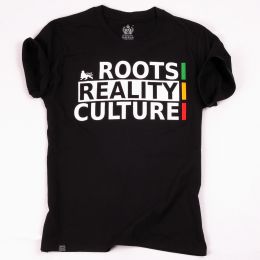 tričko Roots Reality Culture | čierne