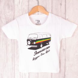 Detské tričko | Jamaican Reggae Bus Ride - biele