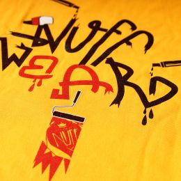 Tričko Nuff Wear - Graffiti - žltá