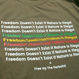 Tričko Freedom doesn't exist if nature is illegal | olivove