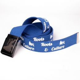 Pásek Roots & Culture Lion print - modrý