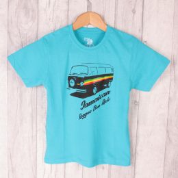 Detské tričko | Jamaican Reggae Bus Ride - tyrkysové