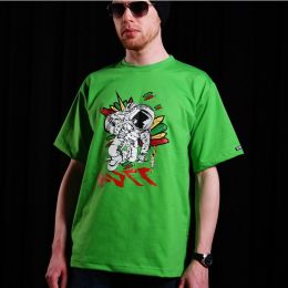 Pánske tričko  - Nuff Wear Spaceman 01113 - green
