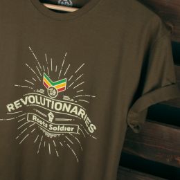Revolutionaries Roots Soldier tshirt | olivové